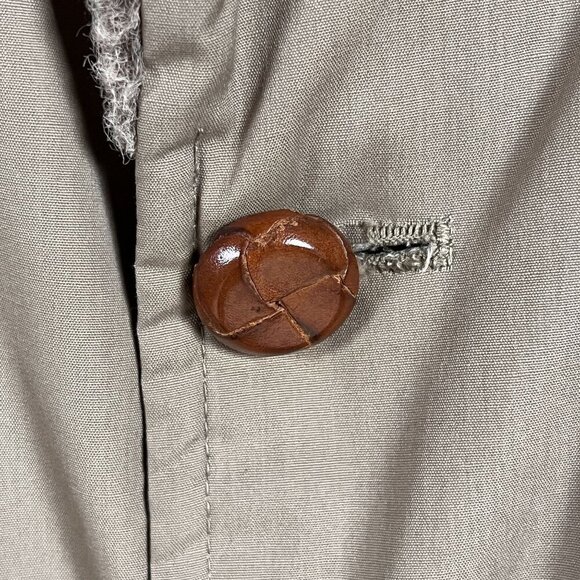 VTG Zero King Faux Fur Lined Trench Coat Overcoat Size 42R - Made in the USA - Picture 6 of 7